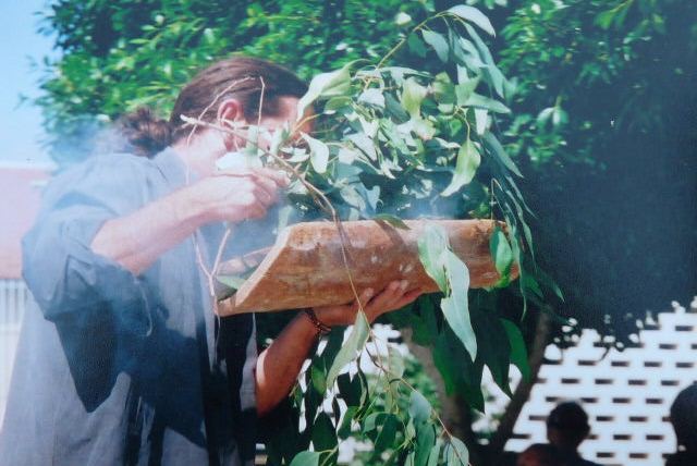 Smoking Ceremony at Black town